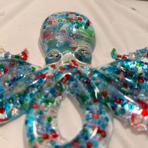 Colorful Beaded Octopus Decor